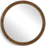 Cleveland Round Mirror, Brown
