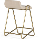 Clipper Counter Stool, Antique Brass