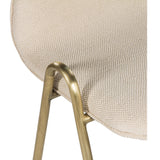 Clipper Counter Stool, Antique Brass