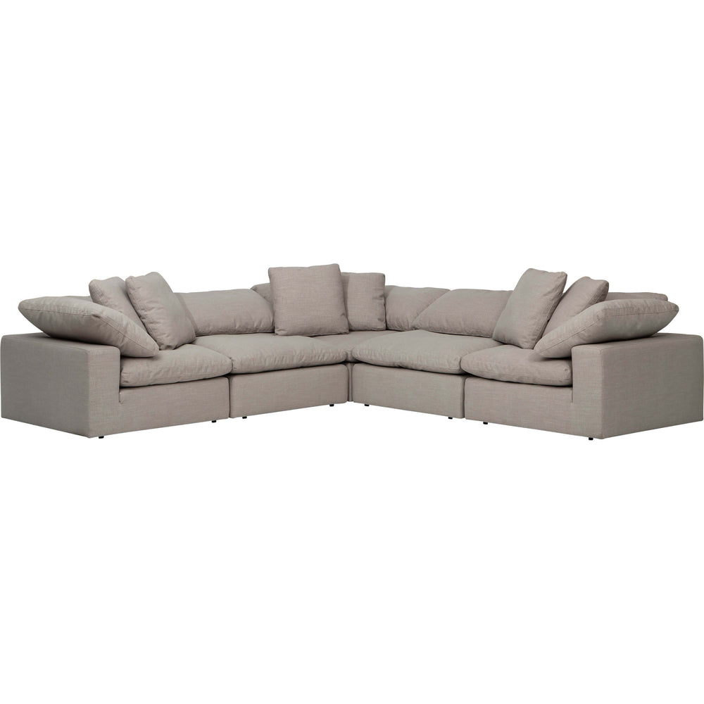 Cloud 5 Piece Sectional, Nomad Stone