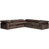 Cloud 5 Piece Sectional, Romo Ash