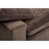 Cloud 5 Piece Sectional, Romo Ash