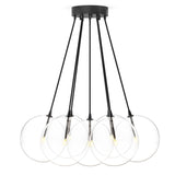 Cloud 7 Globe Chandelier, Clear Glass/Black Gunmetal by Four Hands-Lighting-High Fashion Home