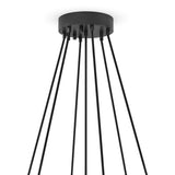 Cloud 7 Globe Chandelier, Clear Glass/Black Gunmetal by Four Hands-Lighting-High Fashion Home