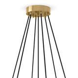 Cloud 7 Globe Chandelier, Clear Glass/Burnished Brass by Four Hands-Lighting-High Fashion Home