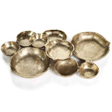 Cluster of 9 Serving Bowls, Dark Gold-Accessories-High Fashion Home