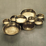 Cluster of 9 Serving Bowls, Dark Gold-Accessories-High Fashion Home