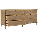 Coast 6 Drawer Chest, Natural