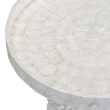 Coast Round Side Table, Pearl-Furniture - Accent Tables-High Fashion Home