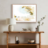 Coastline IV by Lesley Frenz. Rustic Walnut-Accessories Artwork-High Fashion Home