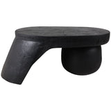 Coffee Table w/Large Ball Foot, Black-Furniture - Accent Tables-High Fashion Home