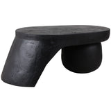 Coffee Table w/Large Ball Foot, Black-Furniture - Accent Tables-High Fashion Home