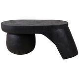 Coffee Table w/Large Ball Foot, Black-Furniture - Accent Tables-High Fashion Home