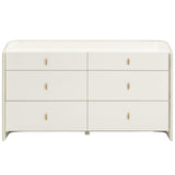 Collins 6 Drawer Dresser, Cream-Furniture - Storage-High Fashion Home