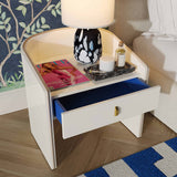 Collins Nightstand, Cream-Furniture - Bedroom-High Fashion Home