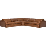 Colsen 5 Piece Power Sectional, Finch Toffee-Furniture - Sofas-High Fashion Home
