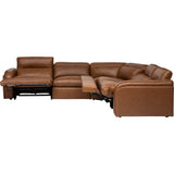 Colsen 5 Piece Power Sectional, Finch Toffee-Furniture - Sofas-High Fashion Home