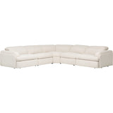 Colsen 5 Piece Power Sectional, Yara Sand-Furniture - Sofas-High Fashion Home