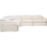Colsen 5 Piece Power Sectional, Yara Sand-Furniture - Sofas-High Fashion Home