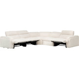 Colsen 5 Piece Power Sectional, Yara Sand-Furniture - Sofas-High Fashion Home