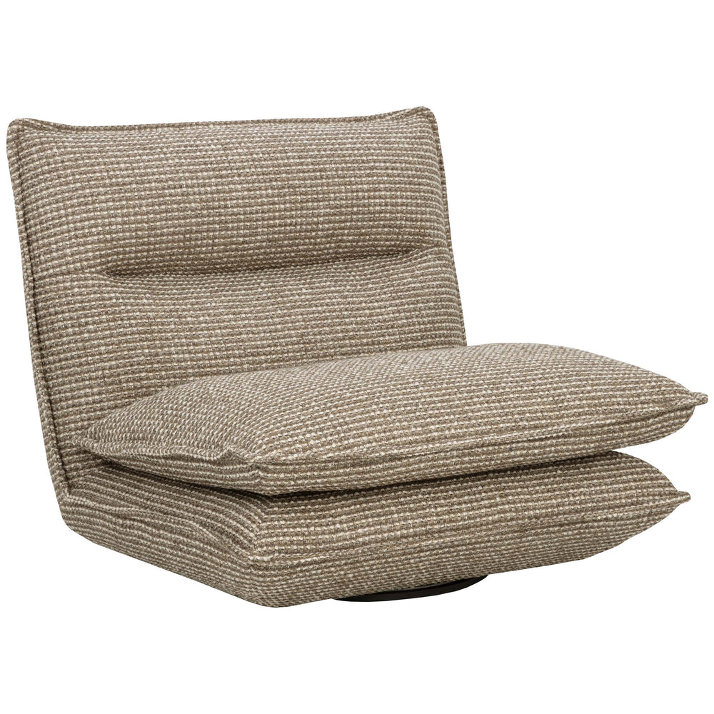 Colson Swivel Chair, Torched Meringue-Furniture - Chairs-High Fashion Home