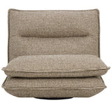 Colson Swivel Chair, Torched Meringue-Furniture - Chairs-High Fashion Home