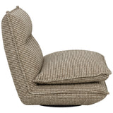 Colson Swivel Chair, Torched Meringue-Furniture - Chairs-High Fashion Home