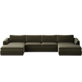 Colt 3-Piece U Sectional, Surrey Olive by Four Hands