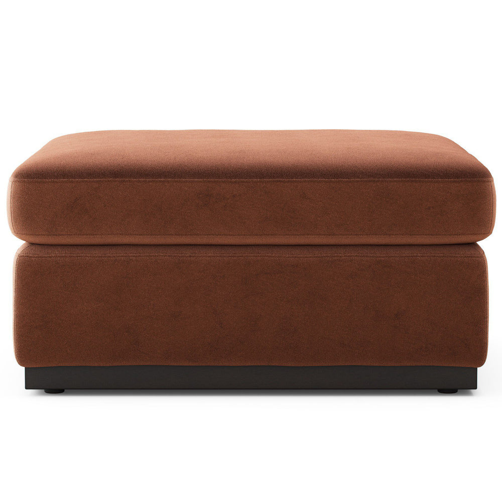 Colt Ottoman, Surrey Auburn by Four Hands-Furniture - Benches-High Fashion Home