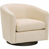 Coltrane Swivel Chair, Athens Cream