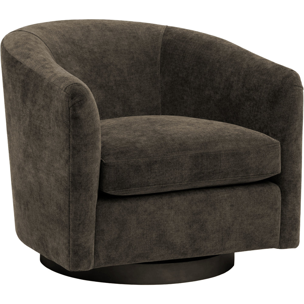 Coltrane Swivel Chair, Athens Espresso