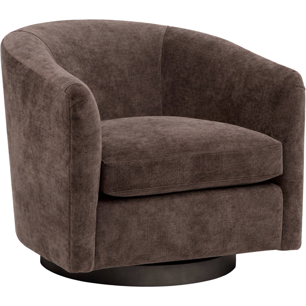 Coltrane Swivel Chair, Athens Espresso