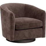 Coltrane Swivel Chair, Athens Espresso