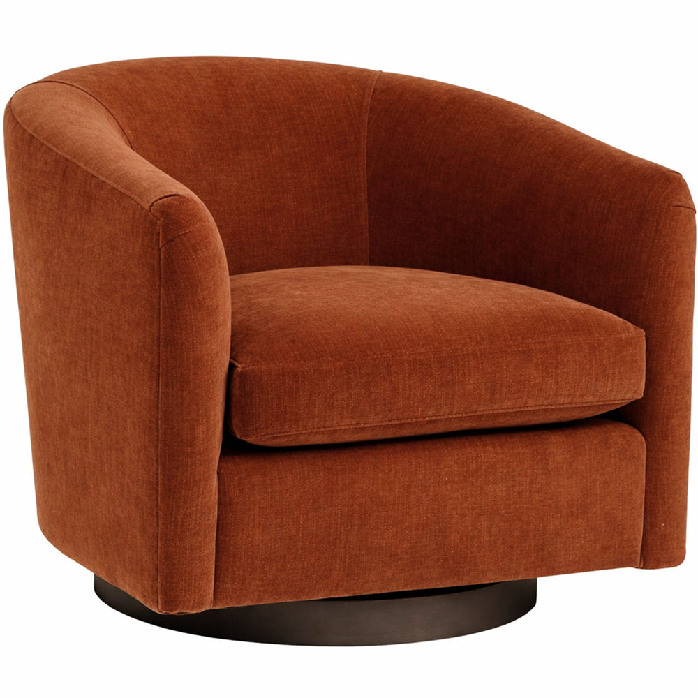 Coltrane Swivel Chair, Athens Sienna