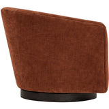 Coltrane Swivel Chair, Athens Sienna