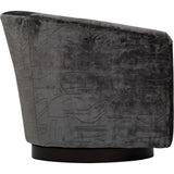 Coltrane Swivel Chair, Atlanta Flannel-Furniture - Chairs-High Fashion Home