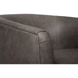 Coltrane Swivel Chair, Laguna Dove