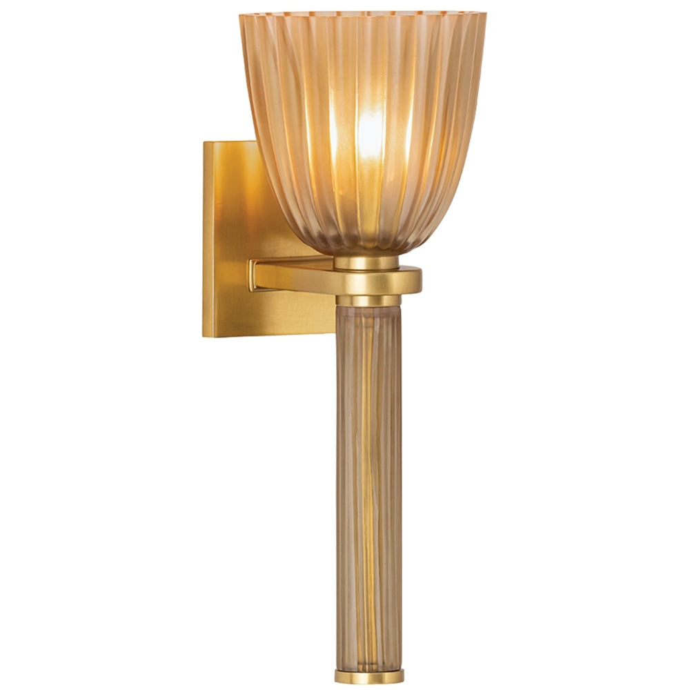 Columbus Wall Sconce, Aged Brass