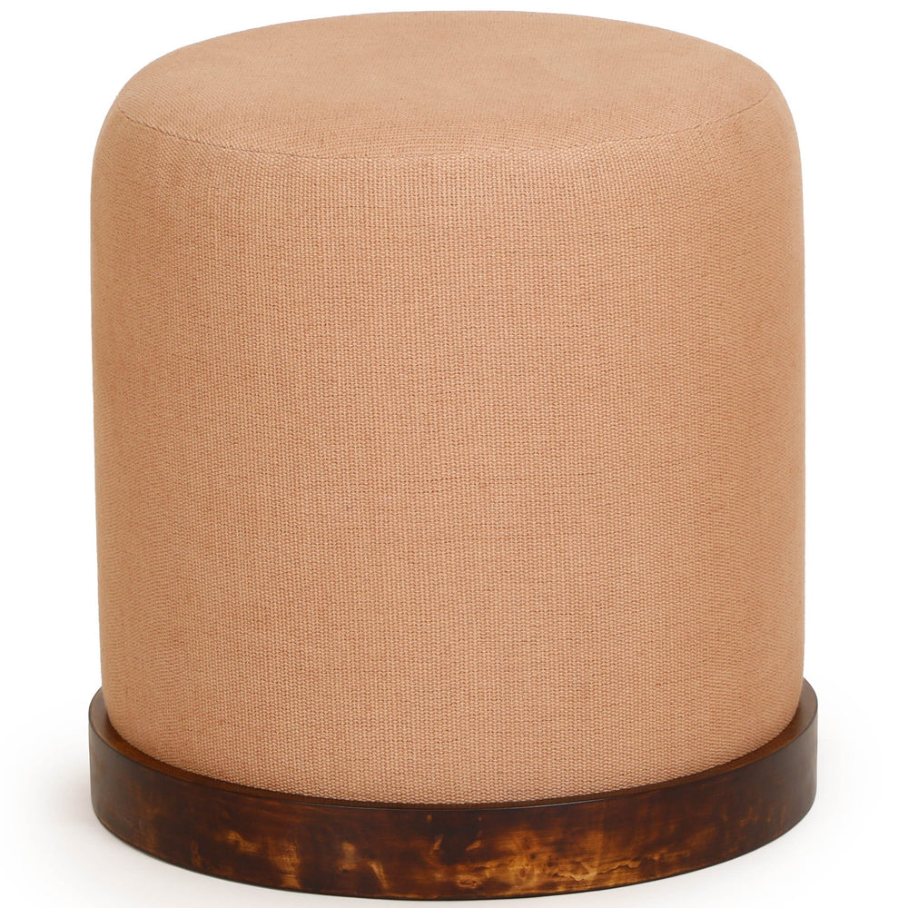 Como Accent Stool, Peach-Furniture - Chairs-High Fashion Home