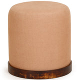 Como Accent Stool, Peach-Furniture - Chairs-High Fashion Home