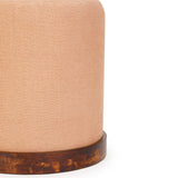 Como Accent Stool, Peach-Furniture - Chairs-High Fashion Home