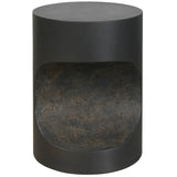 Concrete Side Table, Ash-Furniture - Accent Tables-High Fashion Home