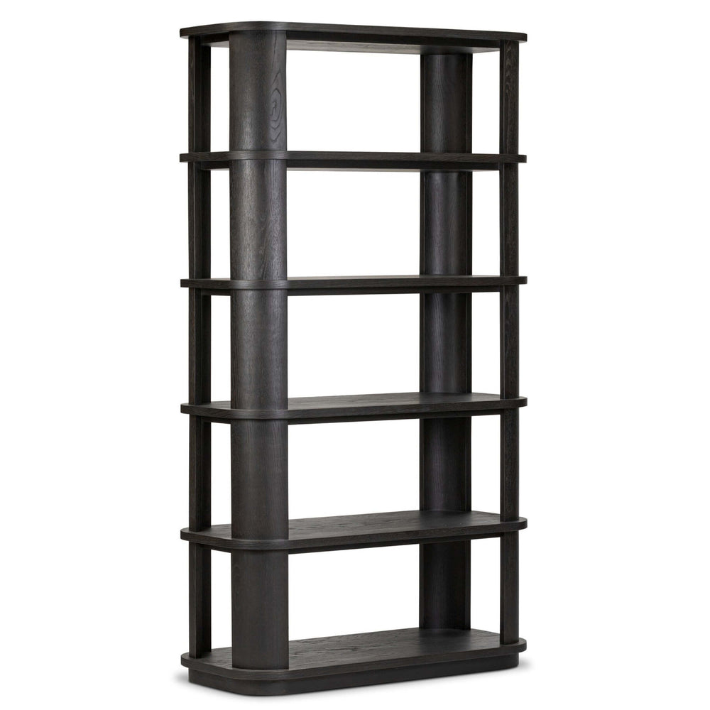Connell Bookcase, Worn Black by Four Hands-Furniture - Storage-High Fashion Home