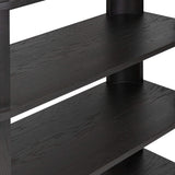 Connell Bookcase, Worn Black by Four Hands-Furniture - Storage-High Fashion Home