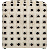 Contempo Domino Ottoman, Onyx-Furniture-High Fashion Home