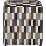Contempo Mod Ottoman, Granite-Furniture-High Fashion Home