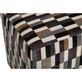 Contempo Mod Ottoman, Granite-Furniture-High Fashion Home