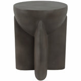 Contemporary Accent Table, Dark Grey