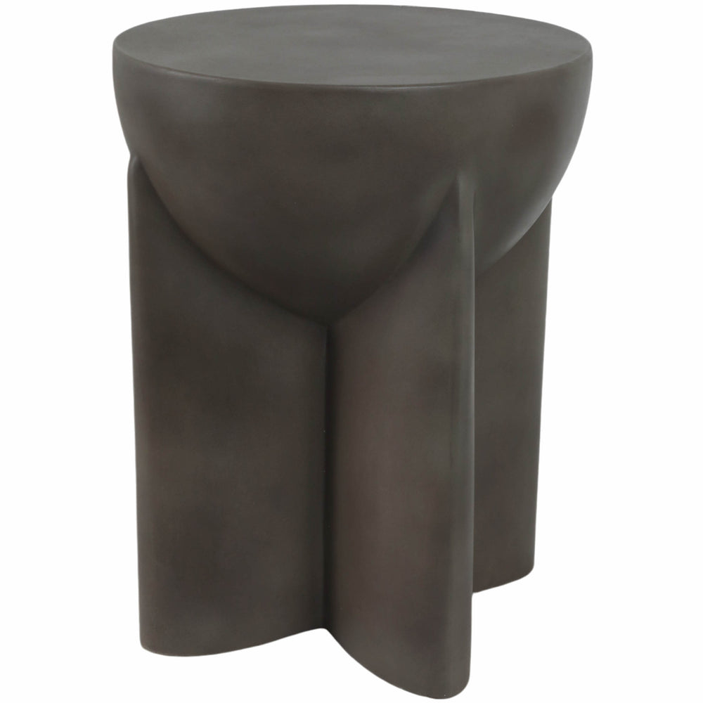 Contemporary Accent Table, Dark Grey