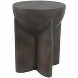 Contemporary Accent Table, Dark Grey